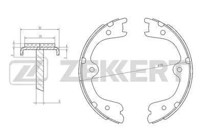 ZEKKERT bk4047 -  Комплект тормозных колодок