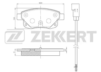 ZEKKERT bs1682 -  Комплект тормозных колодок, дисковый тормоз