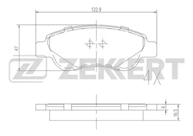 ZEKKERT bs1939 -  Комплект тормозных колодок, дисковый тормоз