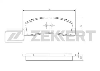 ZEKKERT bs2068 -  Колодки тормозные дисковые передние, комплект