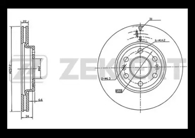 ZEKKERT bs5000 -  Тормозной диск
