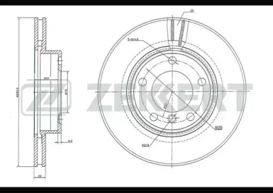 ZEKKERT bs5004 -  Тормозной диск