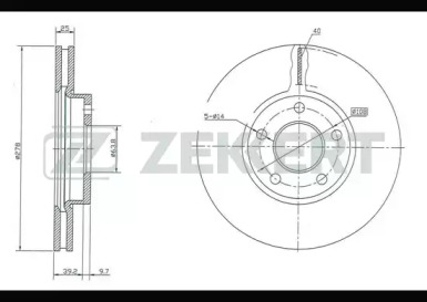ZEKKERT bs5005 -  Тормозной диск