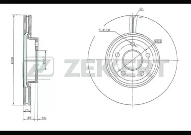 ZEKKERT bs5006 -  Тормозной диск
