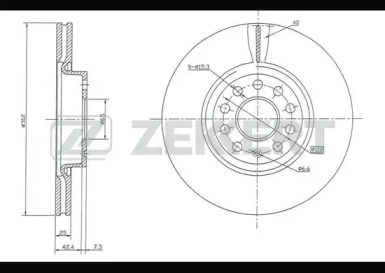 ZEKKERT bs5016 -  Тормозной диск
