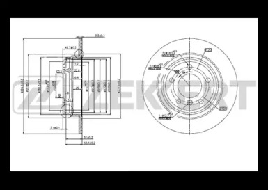 ZEKKERT bs5017 -  Диск тормозной