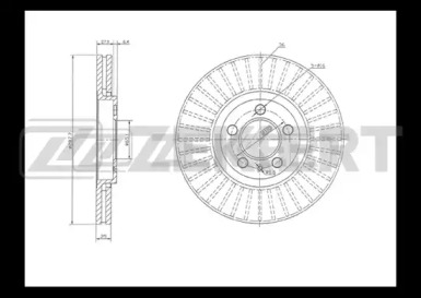 ZEKKERT bs5030 -  Диск тормозной