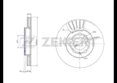 ZEKKERT bs5031 -  Тормозной диск