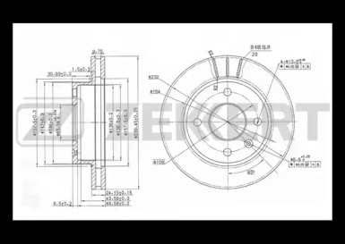 ZEKKERT bs5037 -  Тормозной диск