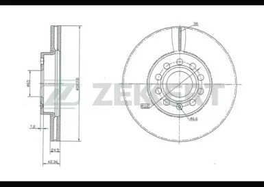 ZEKKERT bs5043 -  Тормозной диск