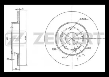 ZEKKERT bs5059 -  Тормозной диск