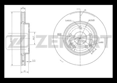 ZEKKERT bs5061 -  Тормозной диск