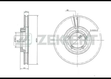 ZEKKERT bs5067 -  Тормозной диск
