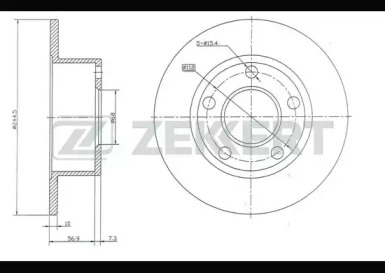 ZEKKERT bs5080 -  Тормозной диск