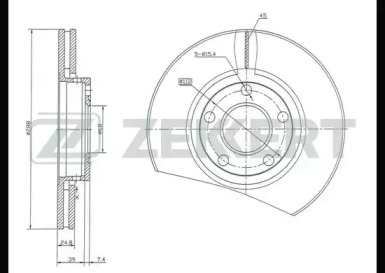 ZEKKERT bs5083 -  Тормозной диск