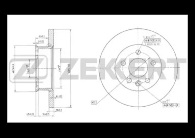 ZEKKERT bs5095 -  Тормозной диск