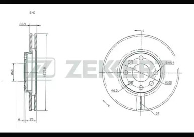 ZEKKERT bs5100 -  Тормозной диск