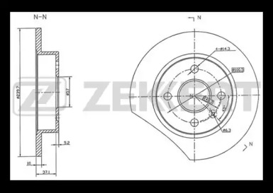 ZEKKERT bs5101 -  Тормозной диск