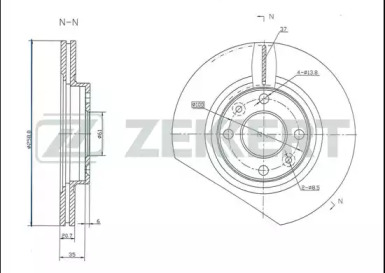ZEKKERT bs5107 -  Тормозной диск