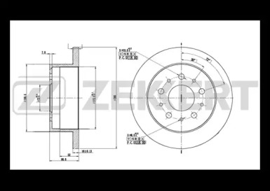 ZEKKERT bs5109 -  Тормозной диск