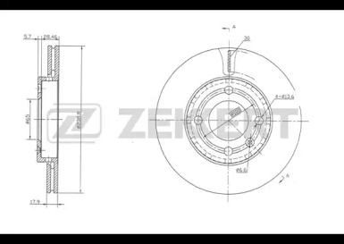 ZEKKERT bs5127 -  Тормозной диск