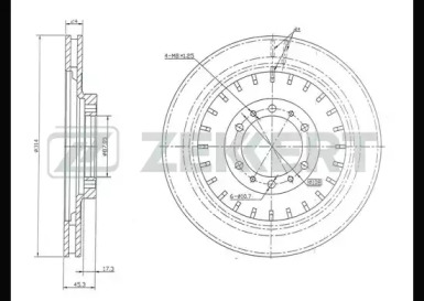 ZEKKERT bs5138 -  Диск тормозной