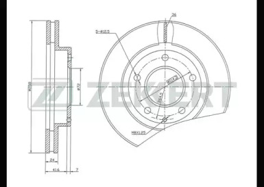 ZEKKERT bs5149 -  Диск тормозной