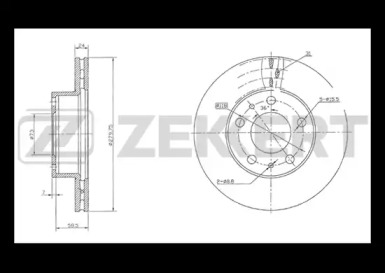 ZEKKERT bs5152 -  Тормозной диск
