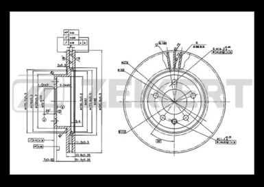 ZEKKERT bs5160 -  Тормозной диск