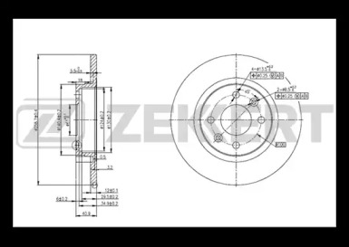 ZEKKERT bs5179 -  Тормозной диск
