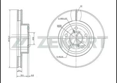 ZEKKERT bs5181 -  Тормозной диск