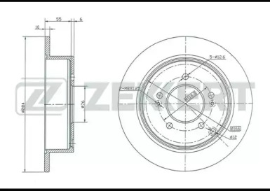 ZEKKERT bs5207 -  Тормозной диск