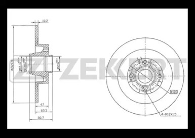 ZEKKERT bs5213 -  Тормозной диск
