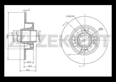 ZEKKERT bs5232 -  Тормозной диск