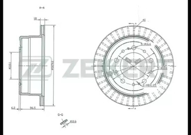 ZEKKERT bs5242 -  Диск тормозной