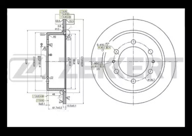 ZEKKERT bs5255 -  Тормозной диск