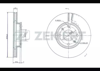 ZEKKERT bs5261 -  Тормозной диск