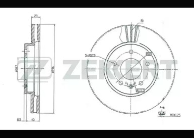 ZEKKERT bs5268 -  Диск тормозной