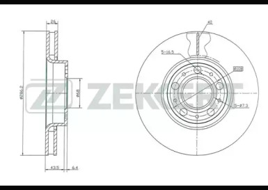 ZEKKERT bs5270 -  Тормозной диск