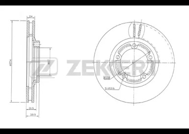 ZEKKERT bs5281 -  Тормозной диск