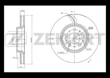 ZEKKERT bs5299 -  Тормозной диск