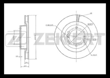 ZEKKERT bs5304 -  Диск тормозной