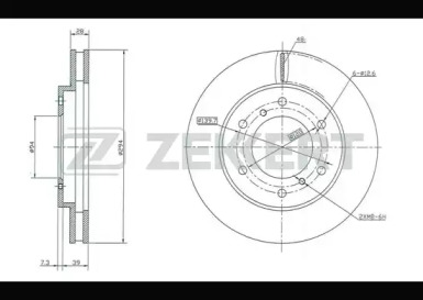 ZEKKERT bs5321 -  Диск тормозной