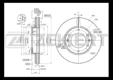 ZEKKERT bs5323 -  Диск тормозной