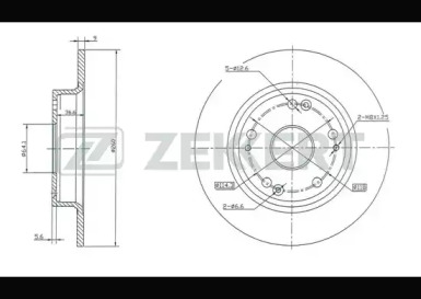 ZEKKERT bs5338 -  Диск тормозной