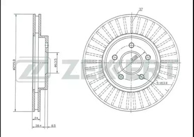 ZEKKERT bs5361 -  Тормозной диск