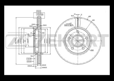 ZEKKERT bs5394 -  Тормозной диск