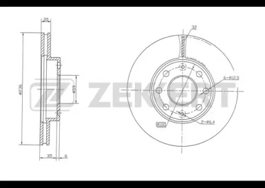 ZEKKERT bs5395 -  Тормозной диск