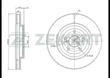 ZEKKERT bs5402 -  Диск тормозной