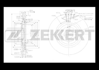 ZEKKERT bs5413 -  Диск тормозной